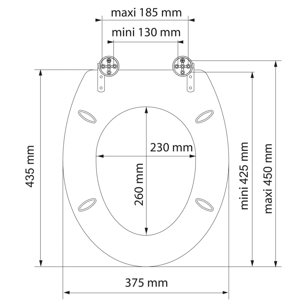 SCHÜTTE Toilettensitz mit Absenkautomatik COMPASS