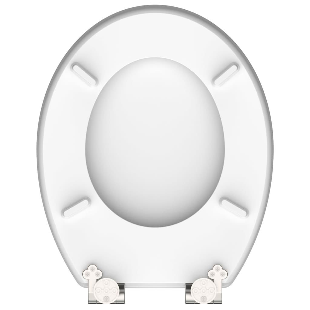 SCHÜTTE Toilettensitz mit Absenkautomatik BLUE WOOD Hochglanz MDF