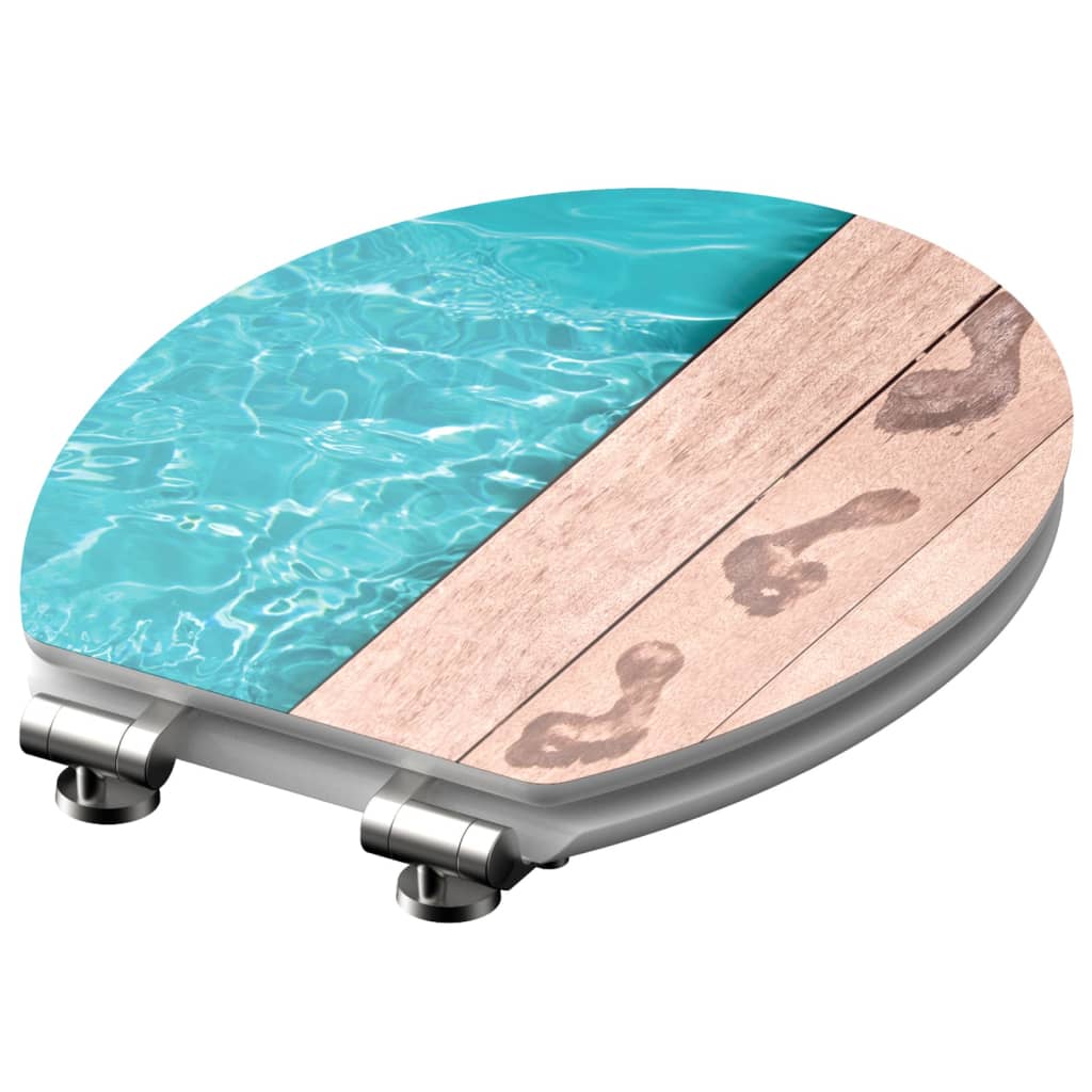 SCHÜTTE Toilettensitz mit Absenkautomatik POOLSIDE Hochglanz MDF