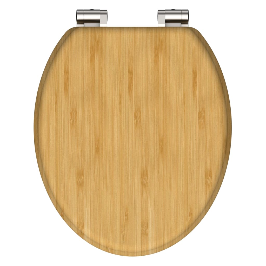 SCHÜTTE Toilettensitz mit Absenkautomatik NATURAL BAMBOO