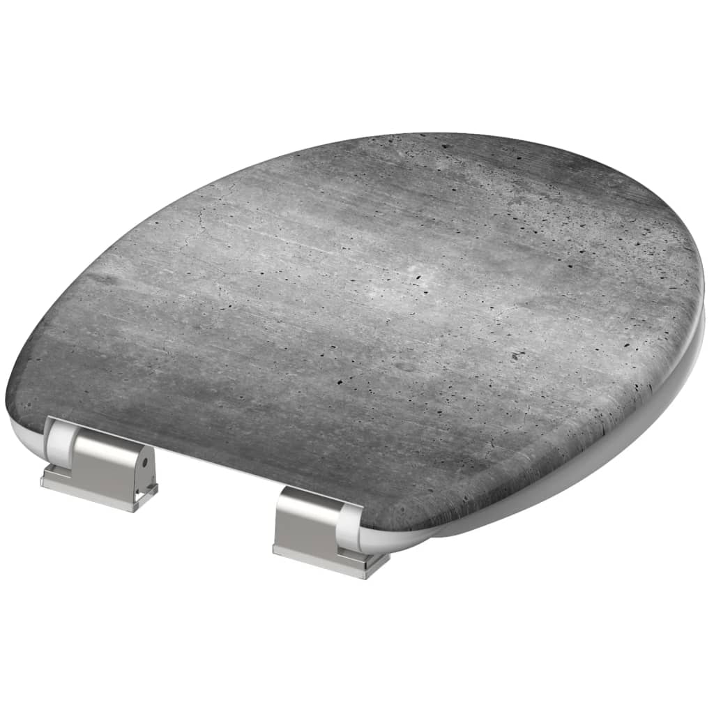 SCHÜTTE Toilettensitz mit Soft-Close-Funktion INDUSTRIAL GREY