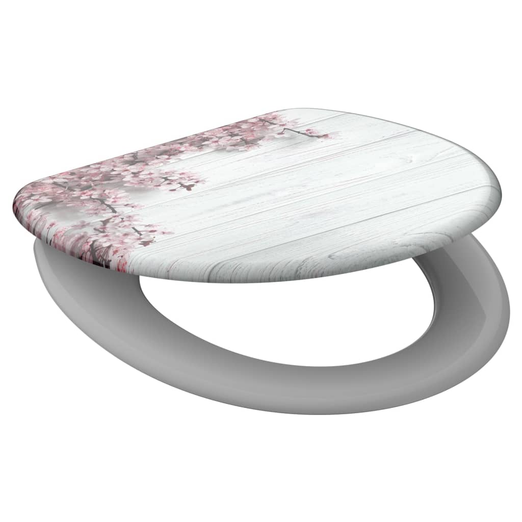 SCHÜTTE Toilettensitz mit Soft-Close-Funktion FLOWERS & WOOD