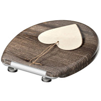 Thumbnail for SCHÜTTE Toilettensitz mit Absenkautomatik WOOD HEART Duroplast Bedruckt