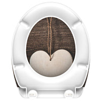 Thumbnail for SCHÜTTE Toilettensitz mit Absenkautomatik WOOD HEART Duroplast Bedruckt