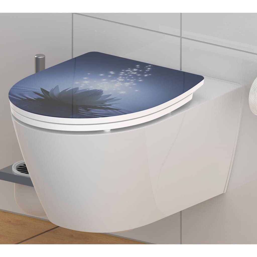SCHÜTTE Toilettensitz WATER LILY Absenkautomatik Duroplast Hochglanz