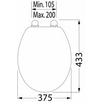Thumbnail for Tiger Toilettensitz Leatherlook MDF Schwarz 252540746