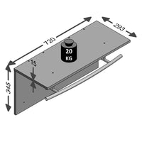 Thumbnail for FMD Wandgarderobe 72 x 29,3 x 34,5 cm Altbraun