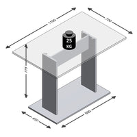 Thumbnail for FMD Esstisch 110 cm Eichenbraun
