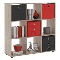 Thumbnail for FMD Standregal mit 9 Fächern Eichenoptik