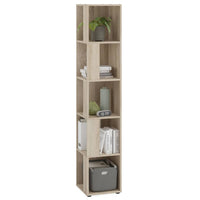 Thumbnail for FMD Eckregal mit 10 Seitenfächern Eichenoptik