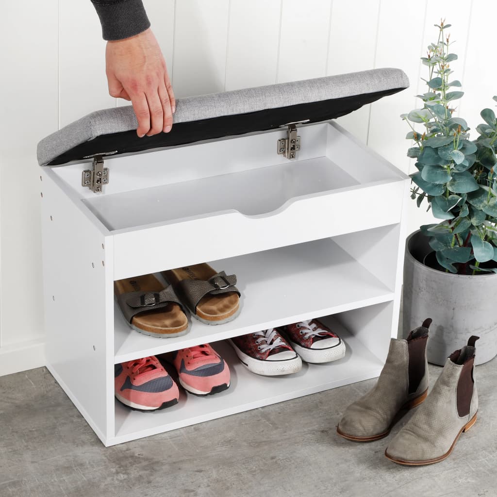 HI Schuhbank mit Bankauflage 60×30×45 cm