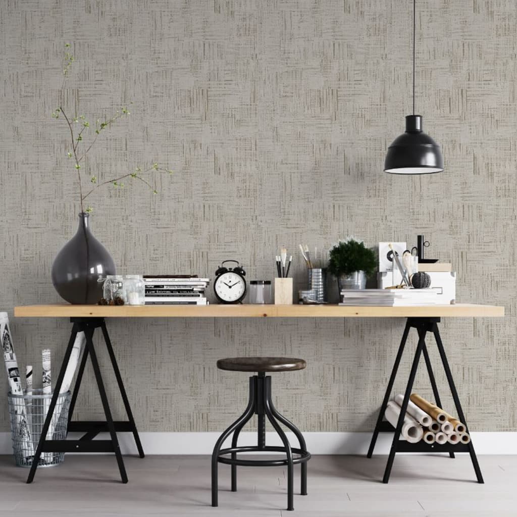 Topchic Tapete Scratched Look Metallic-Beige