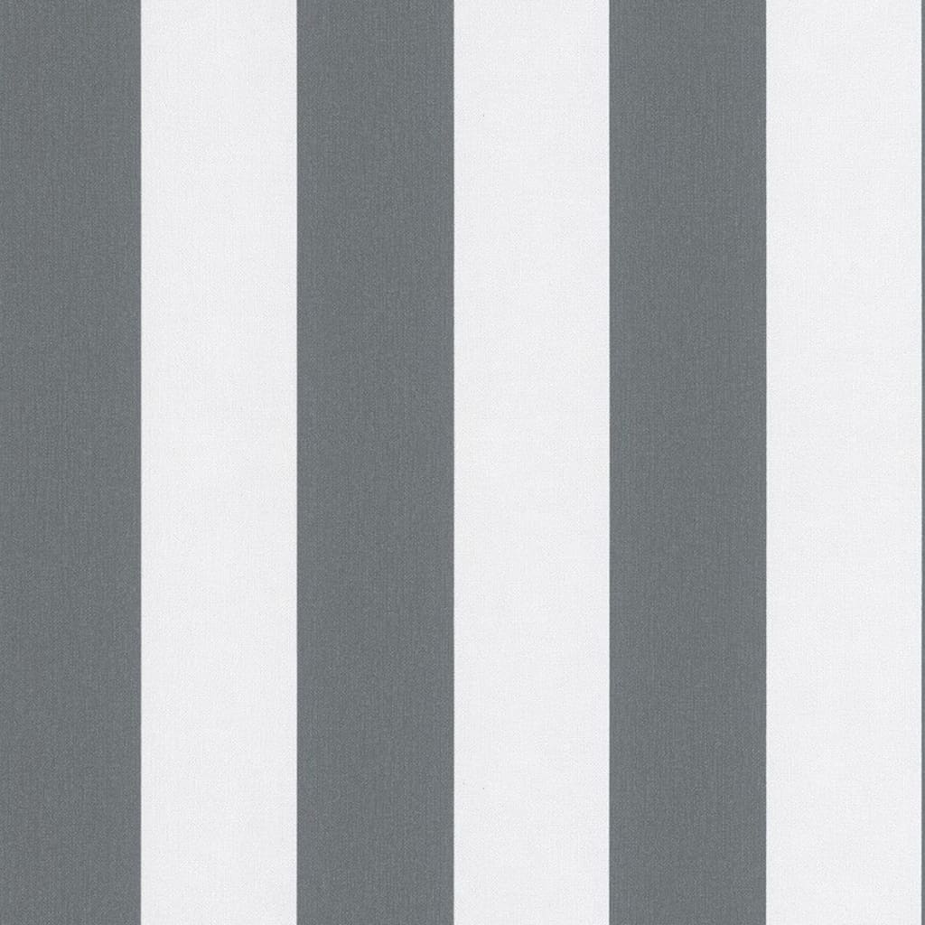 Topchic Tapete Stripes Dunkelgrau und Weiß