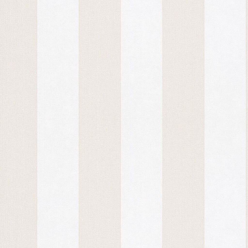 Topchic Tapete Stripes Beige und Weiß