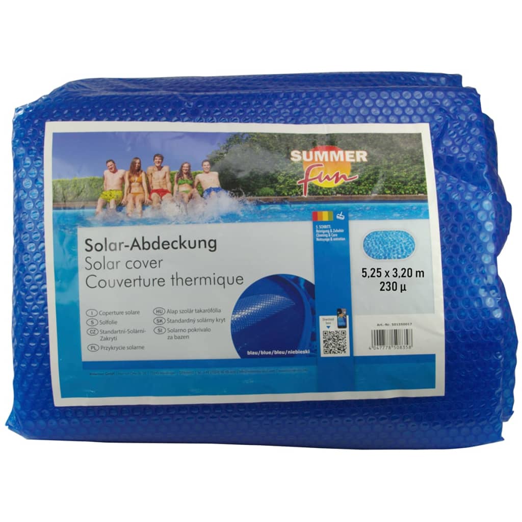 Summer Fun Sommer Poolabdeckung Solar Oval 525x320 cm PE Blau