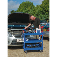 Thumbnail for Draper Tools Werkzeugwagen 3 Etagen Blau