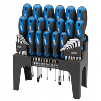 Thumbnail for Draper Tools 44-teiliges Schraubendreher, Sechskant- und Bitschlüssel-Set Blau 81294