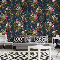 Thumbnail for DUTCH WALLCOVERINGS Tapete Lemur Benzin Blau