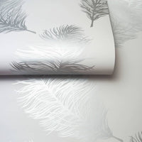 Thumbnail for DUTCH WALLCOVERINGS Tapete Fawning Feather Hellgrau