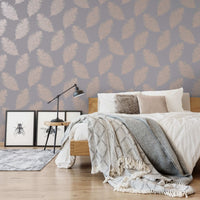 Thumbnail for DUTCH WALLCOVERINGS Tapete Fawning Feather Grau und Rotgolden