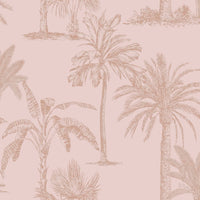 Thumbnail for DUTCH WALLCOVERINGS Tapete Tropische Bäume Rosa