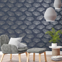 Thumbnail for DUTCH WALLCOVERINGS Tapete Fleur Marineblau und Grau