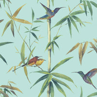 Thumbnail for Noordwand Tapete Kolibri and Bamboo Türkis