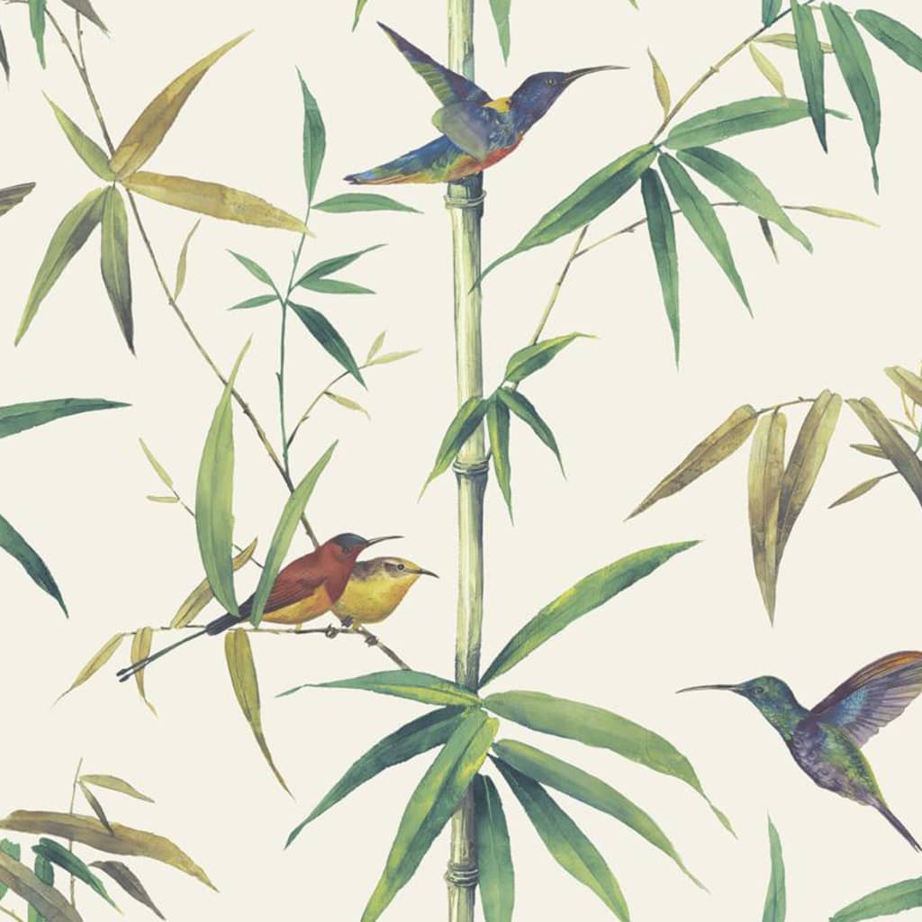 Noordwand Tapete Kolibri and Bamboo Ecru
