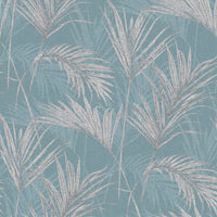 Thumbnail for DUTCH WALLCOVERINGS Tapete Palmwedel Blau und Grau