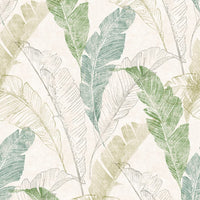 Thumbnail for DUTCH WALLCOVERINGS Tapete Tropische Blätter Grau und Grün