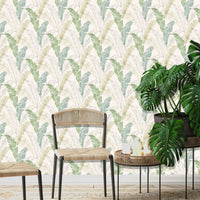 Thumbnail for DUTCH WALLCOVERINGS Tapete Tropische Blätter Grau und Grün