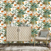 Thumbnail for DUTCH WALLCOVERINGS Tapete Tropisch Grün und Orange