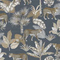 Thumbnail for DUTCH WALLCOVERINGS Tapete Leoparden-Motiv Schwarz und Beige