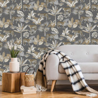 Thumbnail for DUTCH WALLCOVERINGS Tapete Leoparden-Motiv Grau und Beige