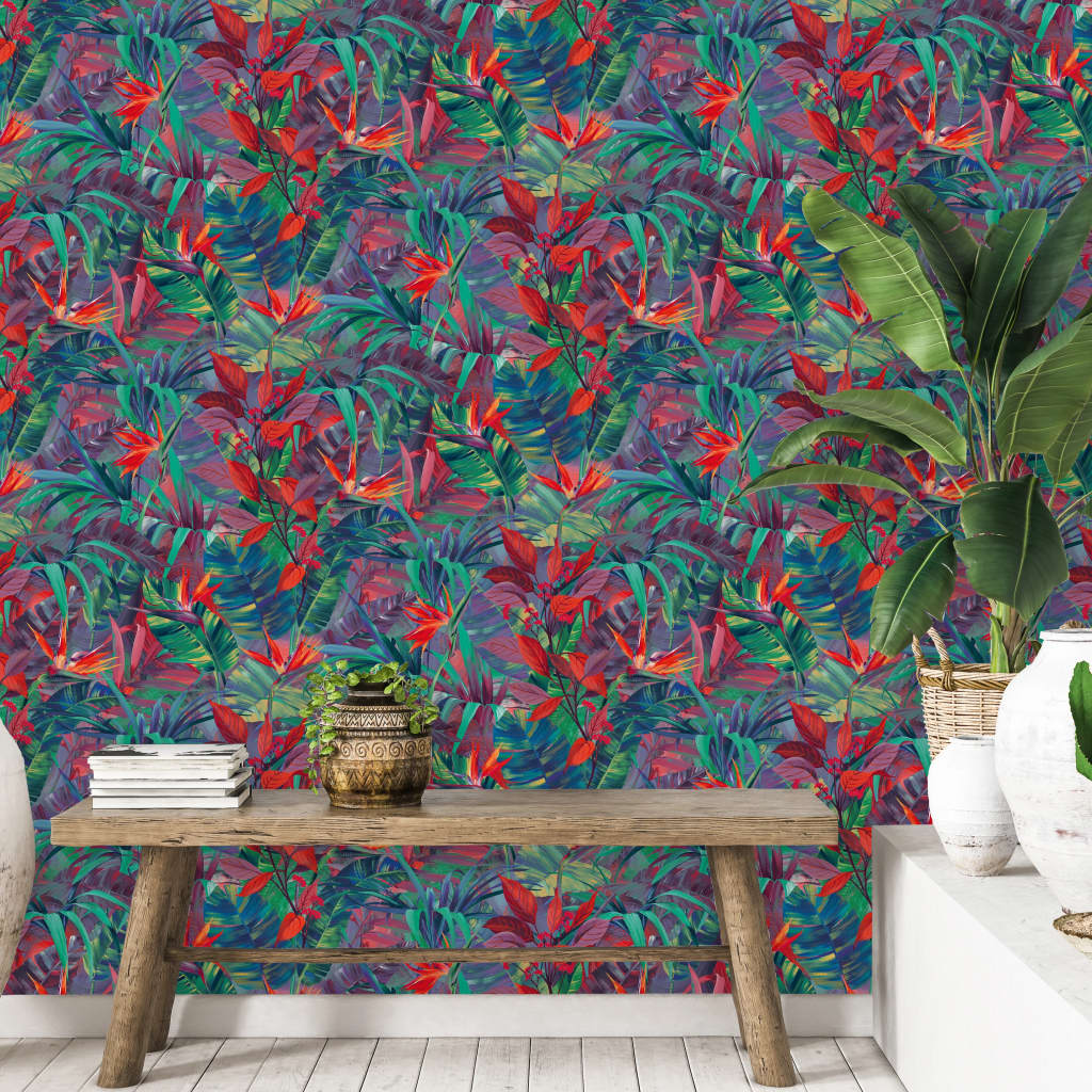 DUTCH WALLCOVERINGS Tapete Paradise Flower Grün