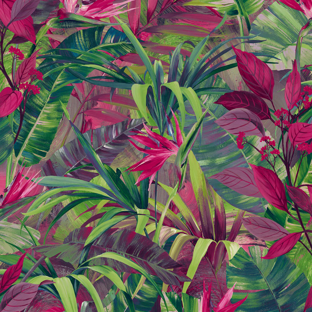 DUTCH WALLCOVERINGS Tapete Paradise Flower Rosa