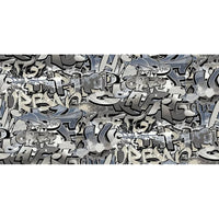 Thumbnail for Good Vibes Tapete Graffiti Grau und Blau