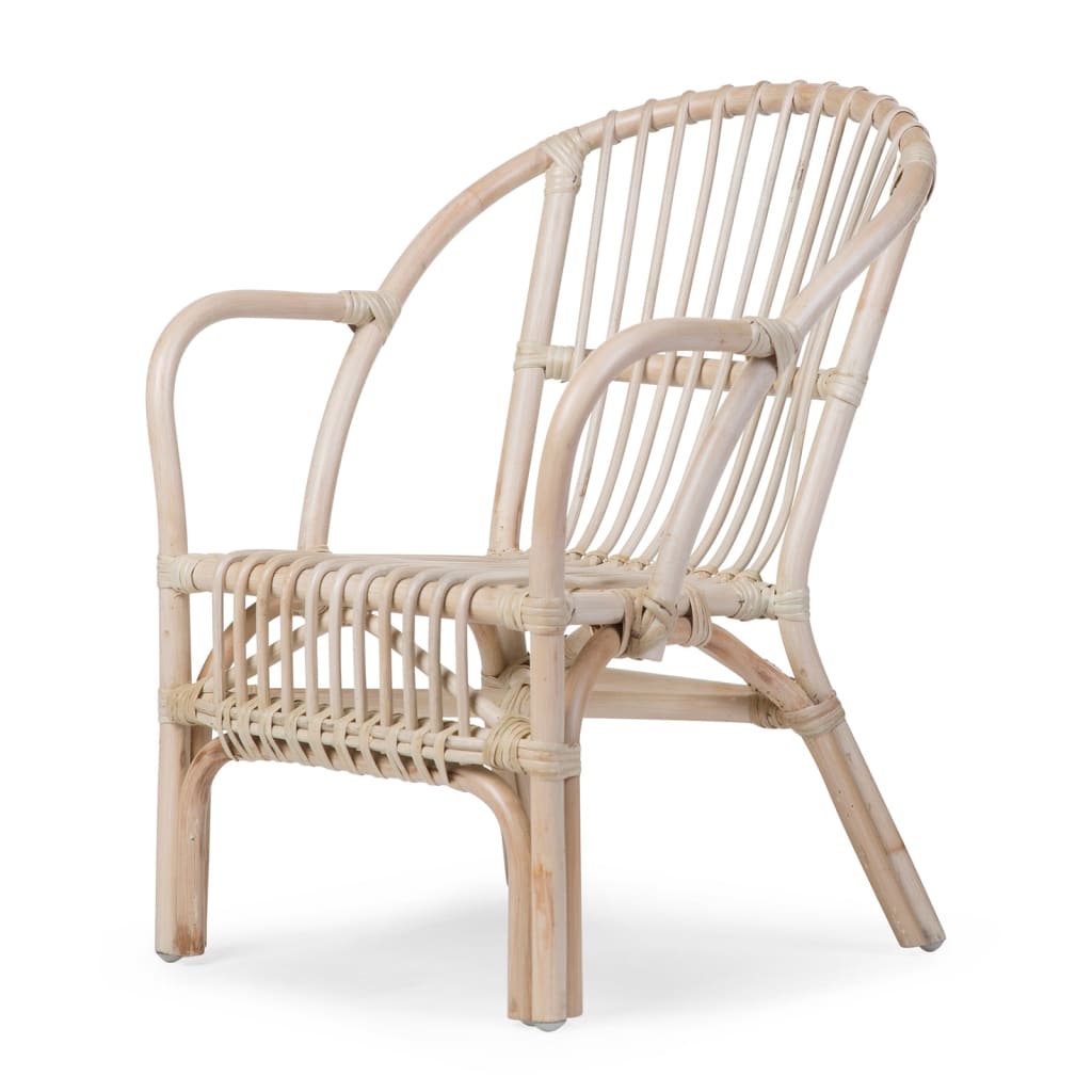 CHILDHOME Kinder-Rattanstuhl mit Auflage Montana Natur
