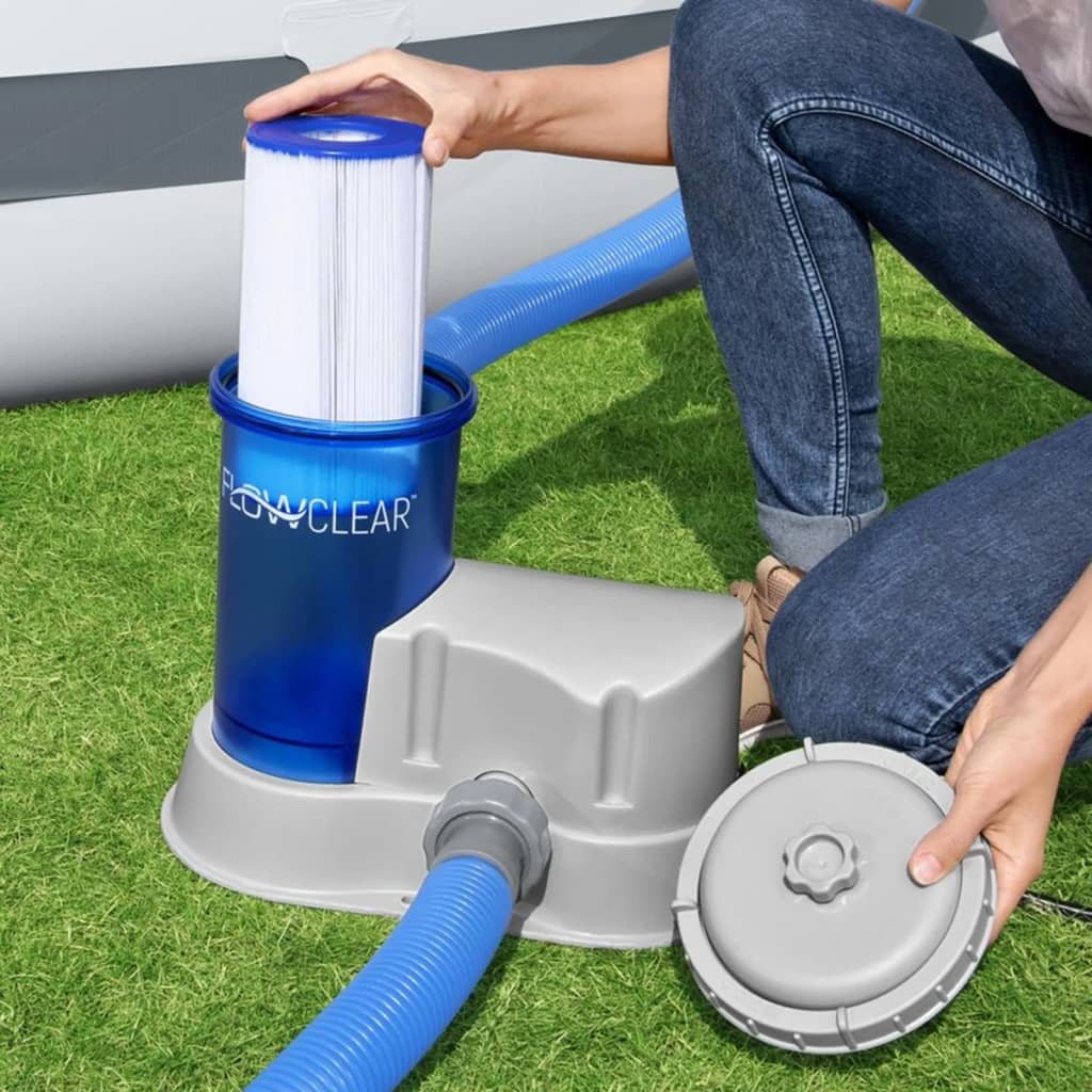 Bestway Flowclear Transparente Kartuschenfilterpumpe
