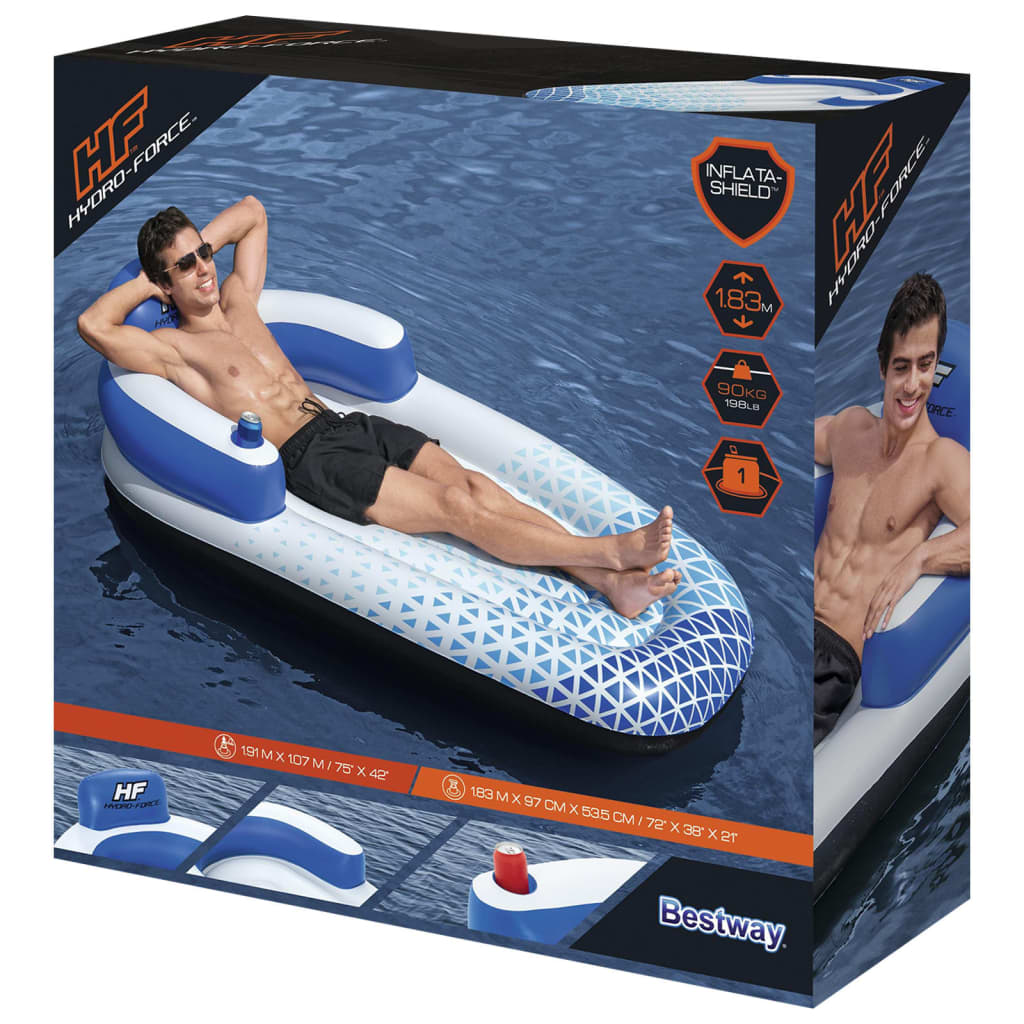 Bestway Hydro Force Schwimmliege 183x97 cm Blau