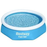 Thumbnail for Bestway Fast Set Aufblasbarer Swimmingpool Rund 244x66 cm