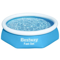 Thumbnail for Bestway Fast Set Aufblasbarer Swimmingpool Rund 244x66 cm