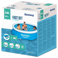 Thumbnail for Bestway Fast Set Aufblasbarer Swimmingpool Rund 244x66 cm