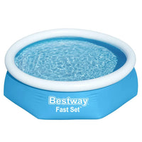 Thumbnail for Bestway Schwimmbecken Fast Set Rund 244x61 cm Blau