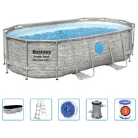 Thumbnail for Bestway Power Steel Swimmingpool-Set 427x250x100 cm