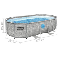 Thumbnail for Bestway Power Steel Swimmingpool-Set 427x250x100 cm