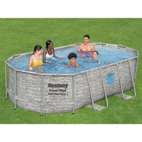 Thumbnail for Bestway Power Steel Swimmingpool-Set 427x250x100 cm