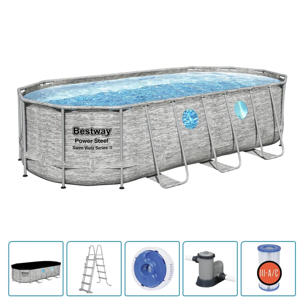 Bestway Power Steel Swim Vista Series Pool Set 549x274x122 cm