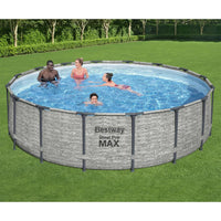 Thumbnail for Bestway Power Steel Swimming Pool Rund 488x122 cm