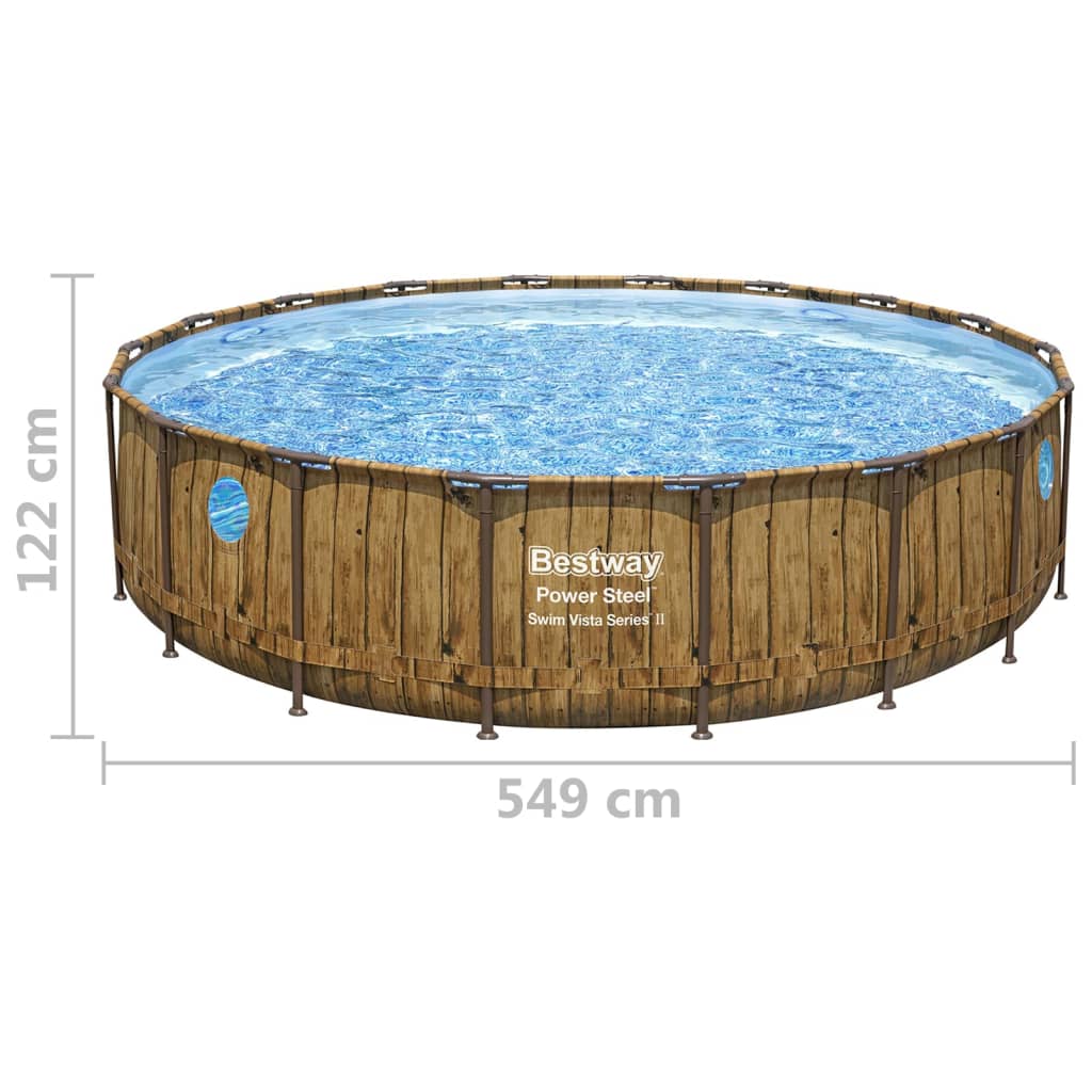 Bestway Power Steel Swimmingpool-Set 549x122 cm